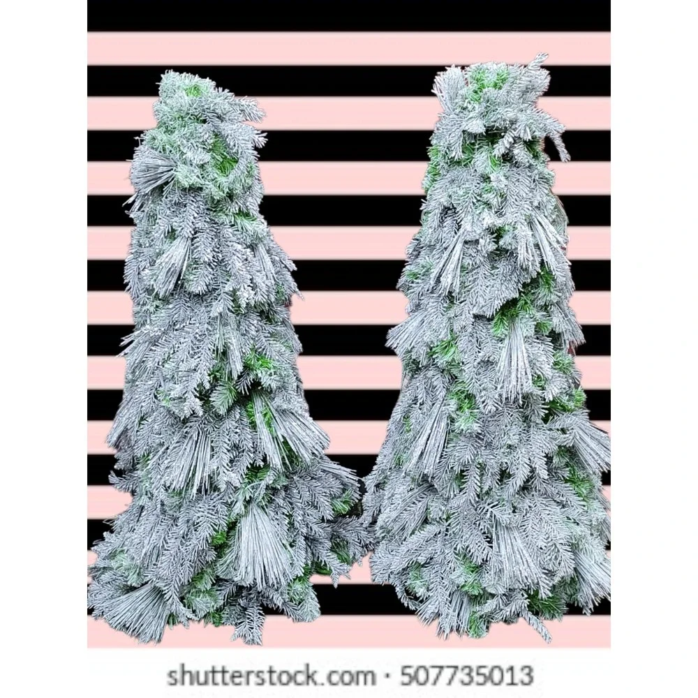 Victoria's Secret Christmas Tree Store Display 4 Ft‎ Tall Silvery Green 2 avail